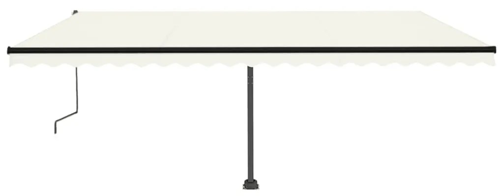 Toldo automático independente 500x350 cm cor creme