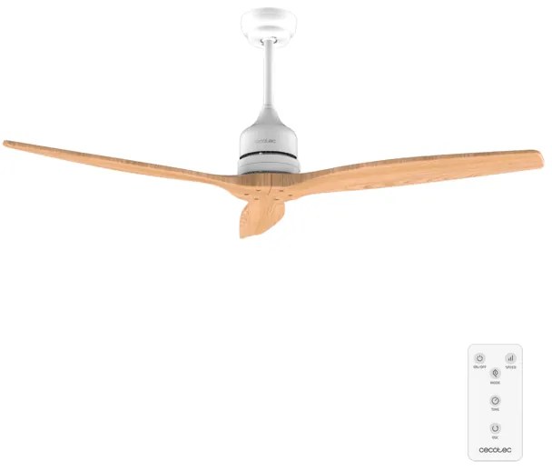 Ventoinha de teto EnergySilence Aero 5270 WhiteWood  de 40 W e 52’’ com motor DC, controlo remoto