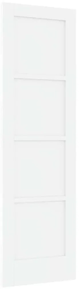 Porta Interior 'ORKDAL'Branca 61x198.5x4 cm Madeira Sólida de Pinho