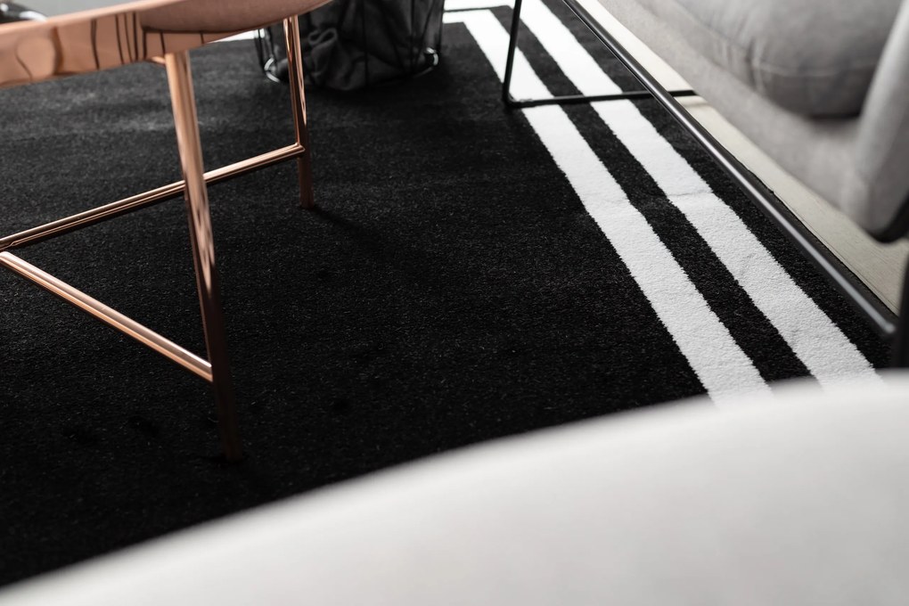 Tapete HAMPTON quadro preto - PRODUTO DE SEGUNDA GRAU