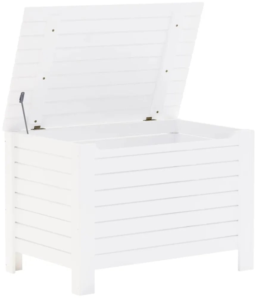 Caixa de arrumação c/ tampa RANA 80x49x54cm pinho maciço branco