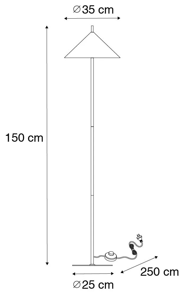 Candeeiro de pé de design rosa - Triangolo Design