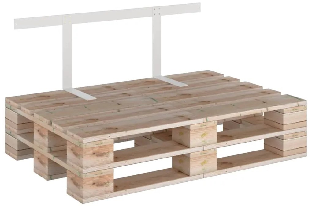 Encosto para sofá de paletes 110 cm ferro branco