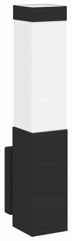 Luz de Parede Externa Preto Aço Inoxidável IP44