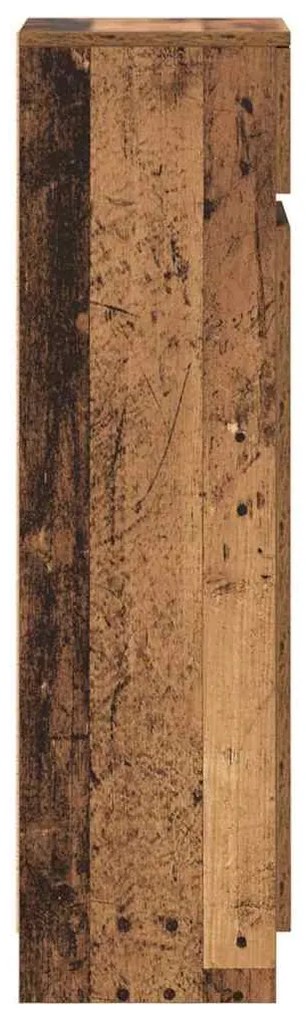 Armário de Sapatos Madeira Velha 100,5x28x100 cm Madeira Industrial