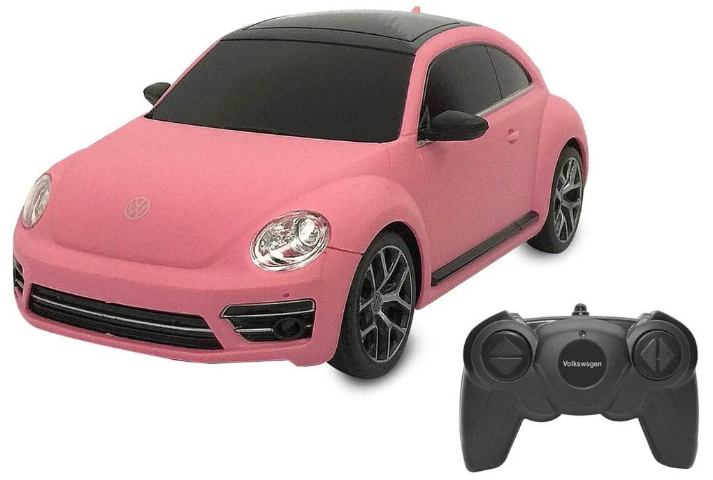 Carro Telecomandado VW Beetle 1:24 2,4GHz UV Série fotocrómica rosa/vermelho