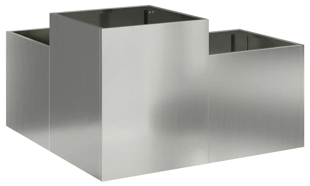 Jardineira vidaXL 100x100x48 cm em Aço Galvanizado