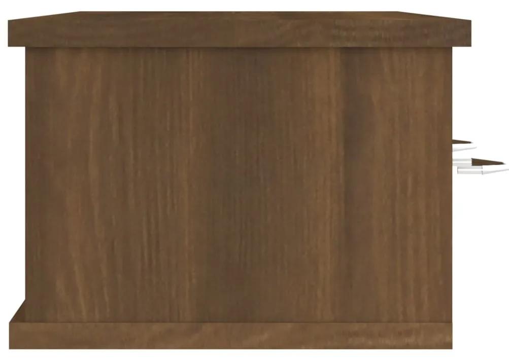Armário parede 88x26x18,5cm derivados madeira carvalho castanho