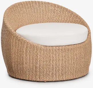 Poltrona De Jardim Em Rattan Sintético Clarnyx Natural - Sklum