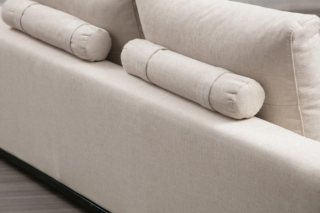 Sofá de 2 Lugares Line – Bege – 201 cm x 102 cm x 84 cm