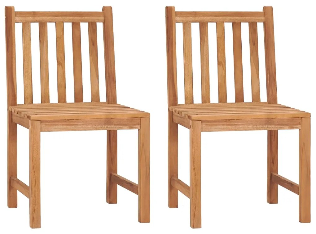 3 pcs conjunto de jantar p/ jardim madeira de teca maciça