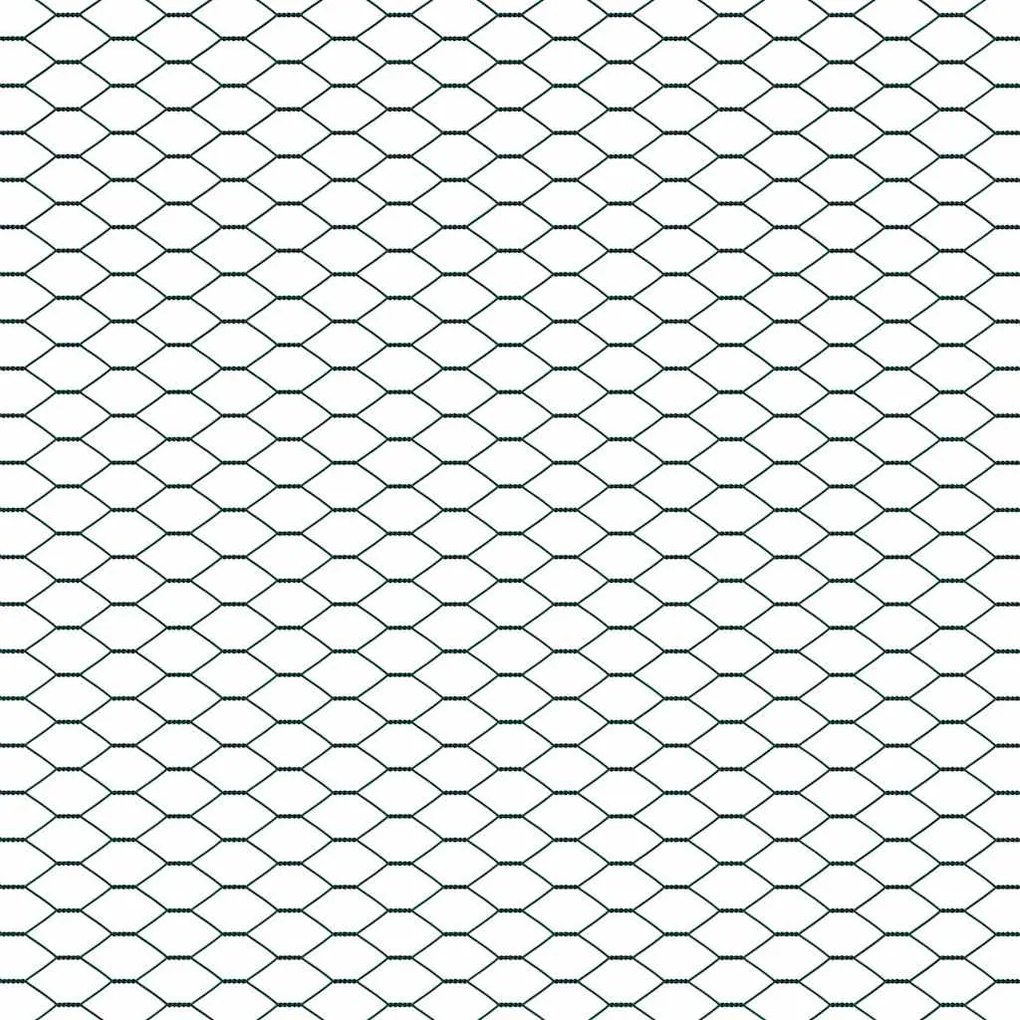 Cerca Hexagonal vidaXL Verde 1,5x10 m de Aço