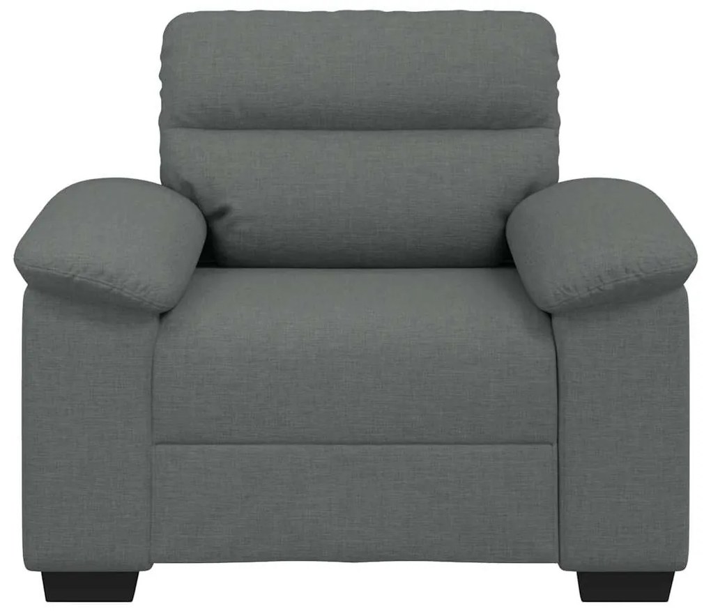 Poltrona 60 cm tecido cinzento-escuro