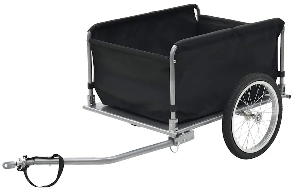 Reboque p/ bicicleta preto e amarelo 65 kg