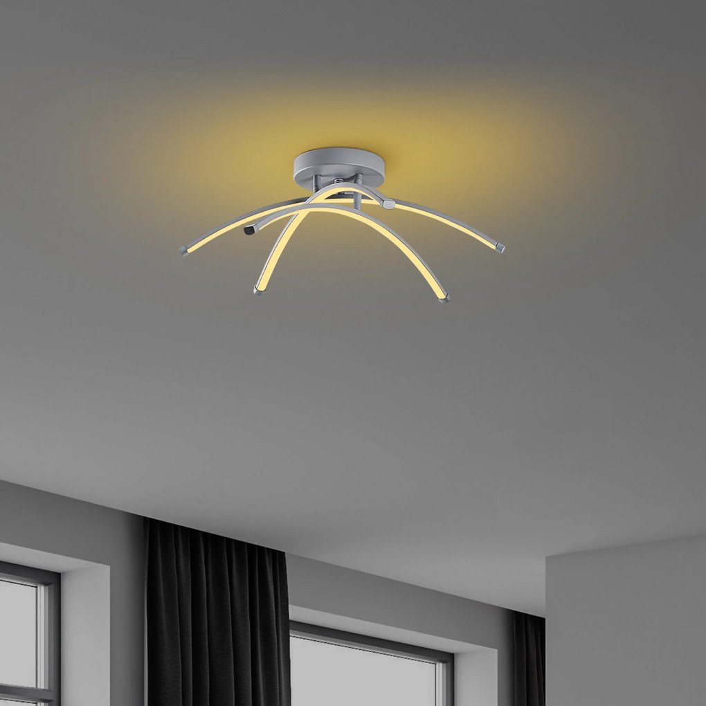 Chandelier Ledbanana – Cinzento – 57 cm x 20 cm x 57 cm