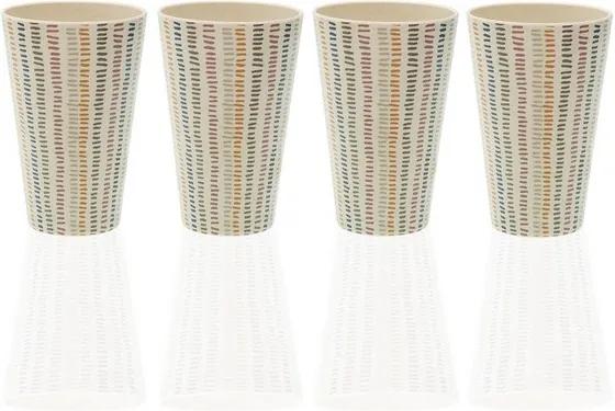 Conjunto de Copos Corduroy Fibra de Bambu (8,3 x 13 x 8,3 cm) (4 pcs)