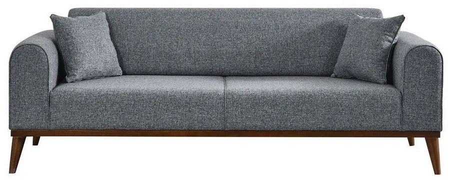 Sofá-Cama de 3 Lugares Cofi – Cinzento Claro – 222x90x80 cm