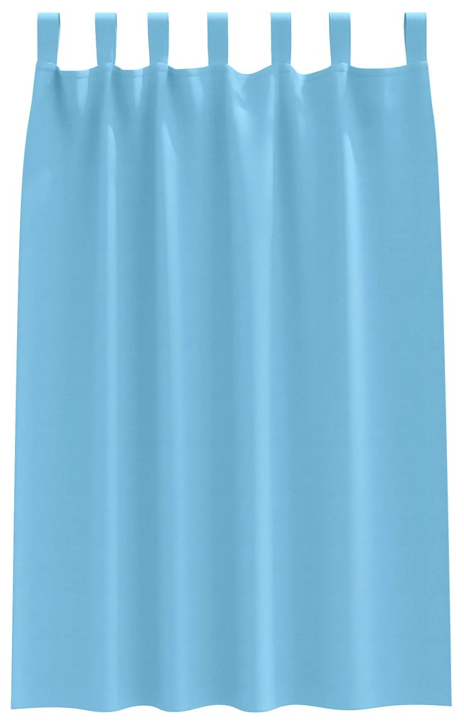 Cortinas opacas 2 pcs Azul claro 175 x 140 cm Poliéster