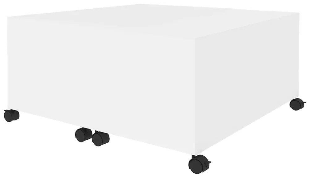 Mesa de centro 75x75x38 cm contraplacado branco