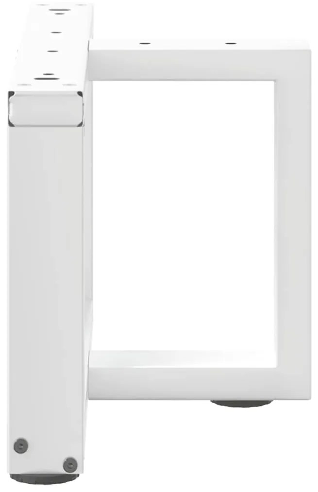 Pés para mesa de centro em forma de T, 2 peças, branco, 40x25x(30-31)