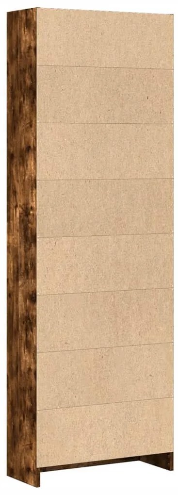 Estante 60x24x176 cm derivados de madeira carvalho fumado