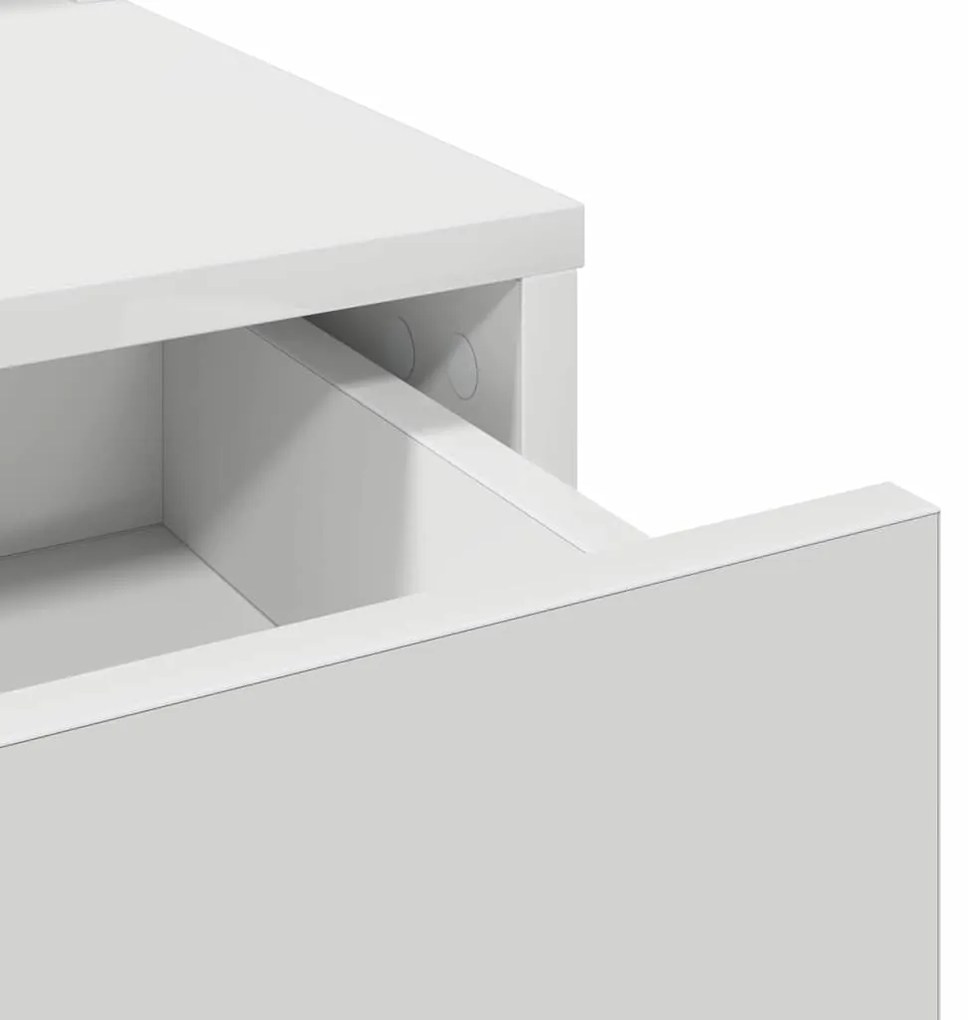 Tocador com Gavetas Branco 100x41x140 cm
