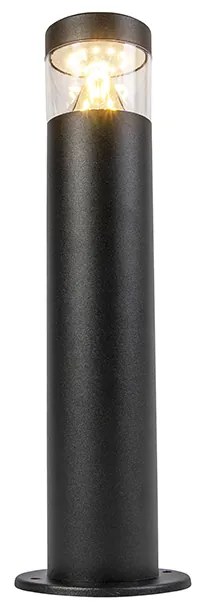 Candeeiro exterior moderno preto 40 cm IP44 com LED - Roxy