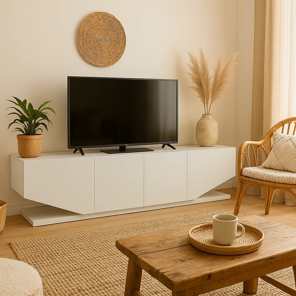 Móvel de TV VIOLET – 180x30x40 cm – 3 Portas – Acabamento Bilaminado B