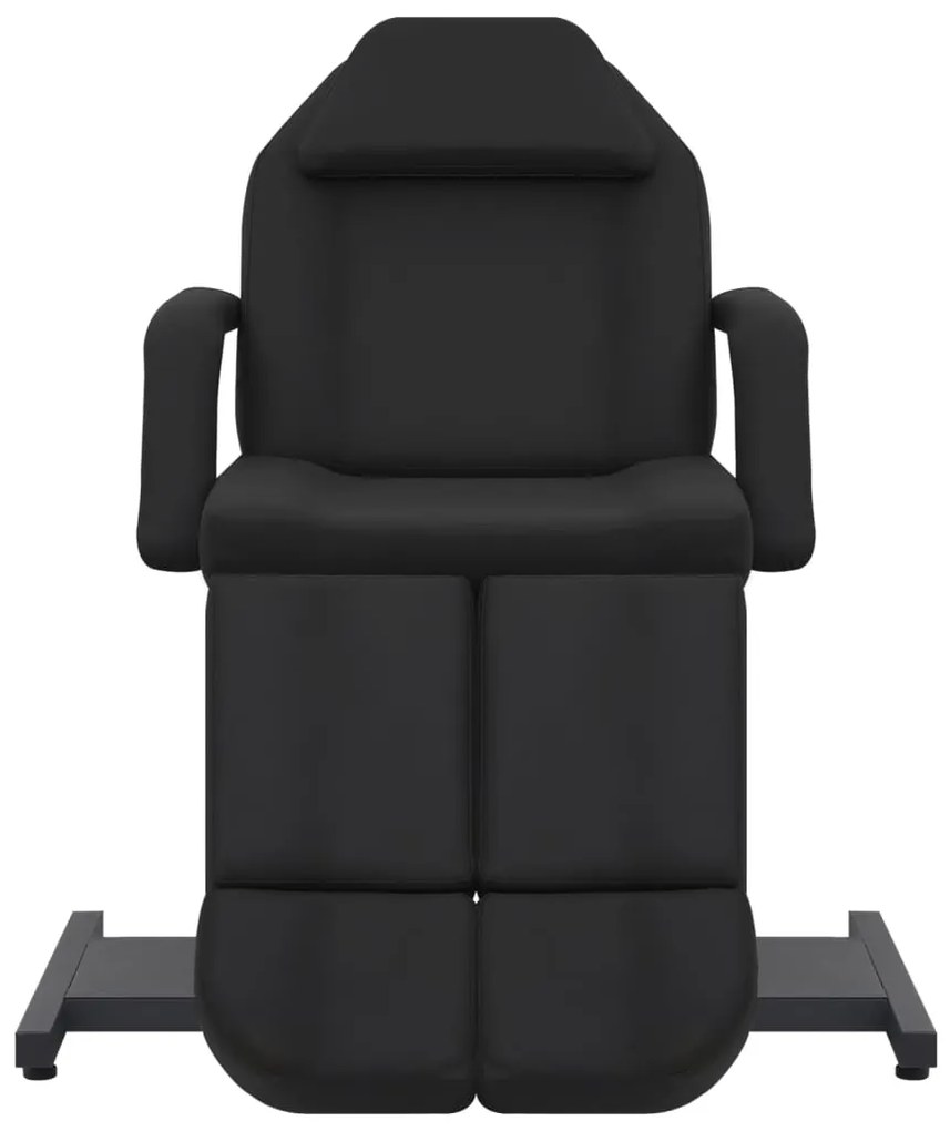 Cadeira de esteticista couro artificial 180x62x78 cm preto