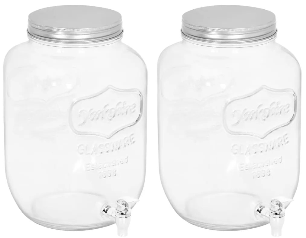 Dispensadores de bebidas 2 pcs 8050 ml vidro