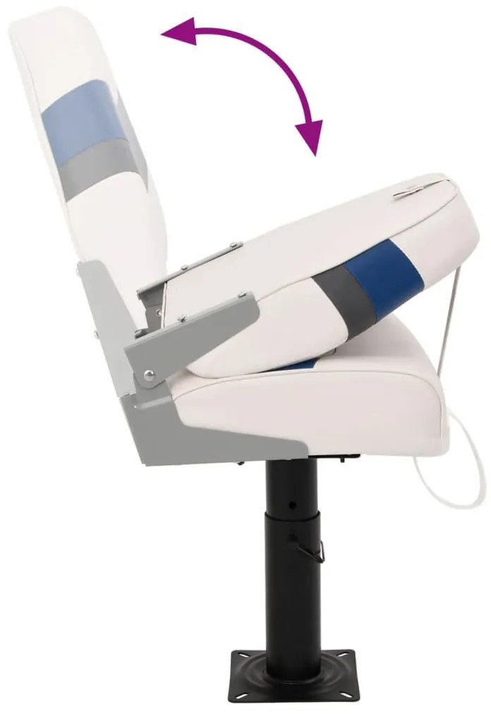 4 pcs conjunto assento de barco dobrável com encosto alto