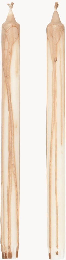 Velas de jantar artesanais com aspeto de gotejamento Dryp, conjunto de 2