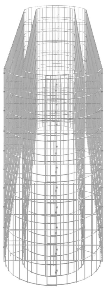 Canteiro elevado/cesto gabião 260x50x100 cm ferro galvanizado