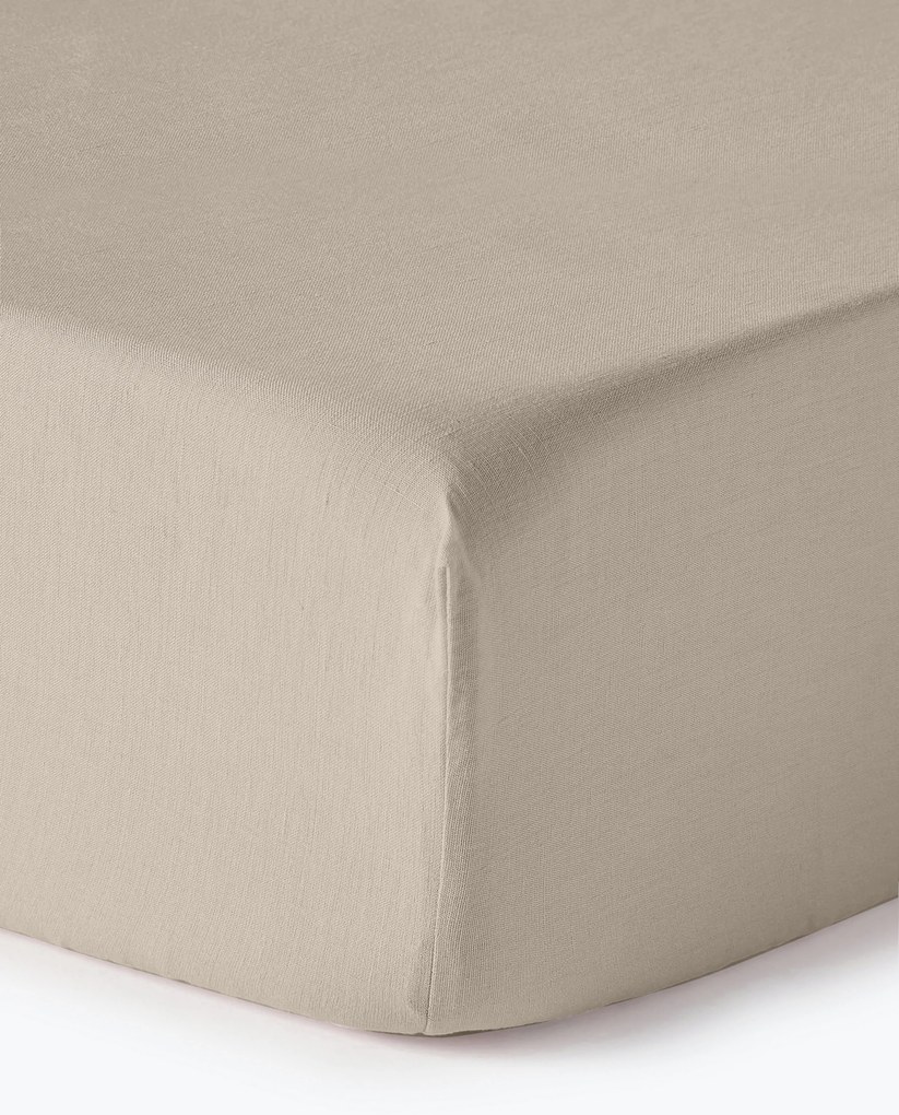 Lençol em linho lavado com elástico Airy