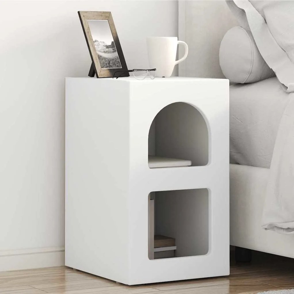 vidaXL Mesa-de-cabeceira 2 pcs Branco 29,5 x 33,5 x 50 cm