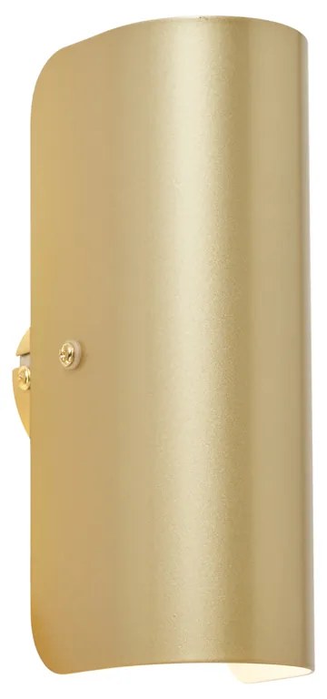 Candeeiro de parede moderno dourado 2-luzes - Gotthard Moderno