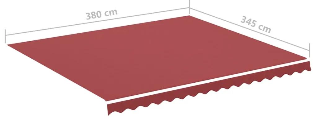 Tecido de substituição para toldo 4x3,5 m bordô