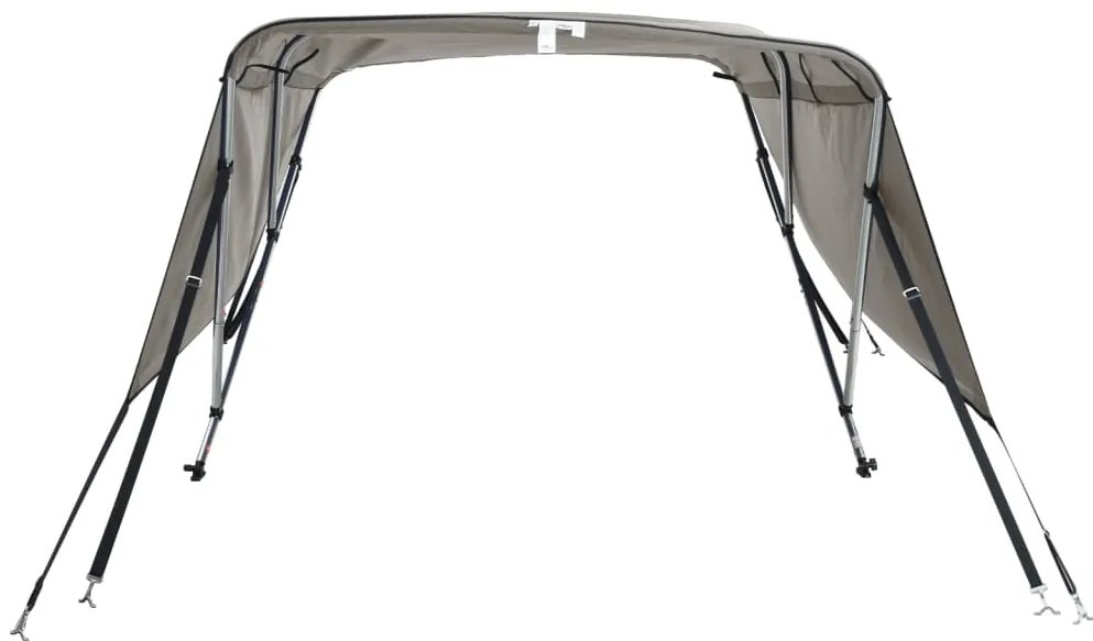 Toldo de 3 arcos Bimini c/ paredes laterais 183x(185-198)x137cm