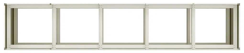 Vaso floreira 200x40x80 cm aço laminado a frio branco