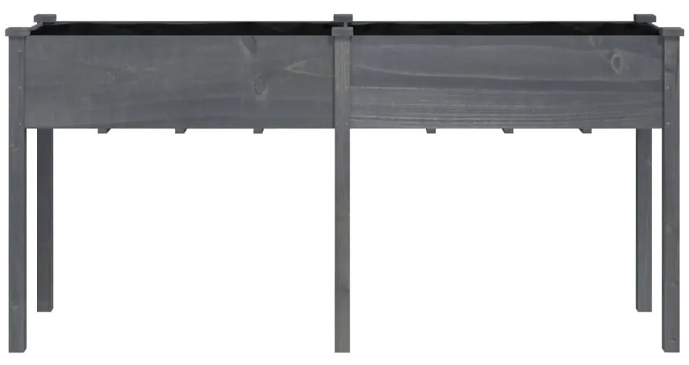 Vaso/floreira c/ forro 161x45x76 cm madeira de abeto maciça