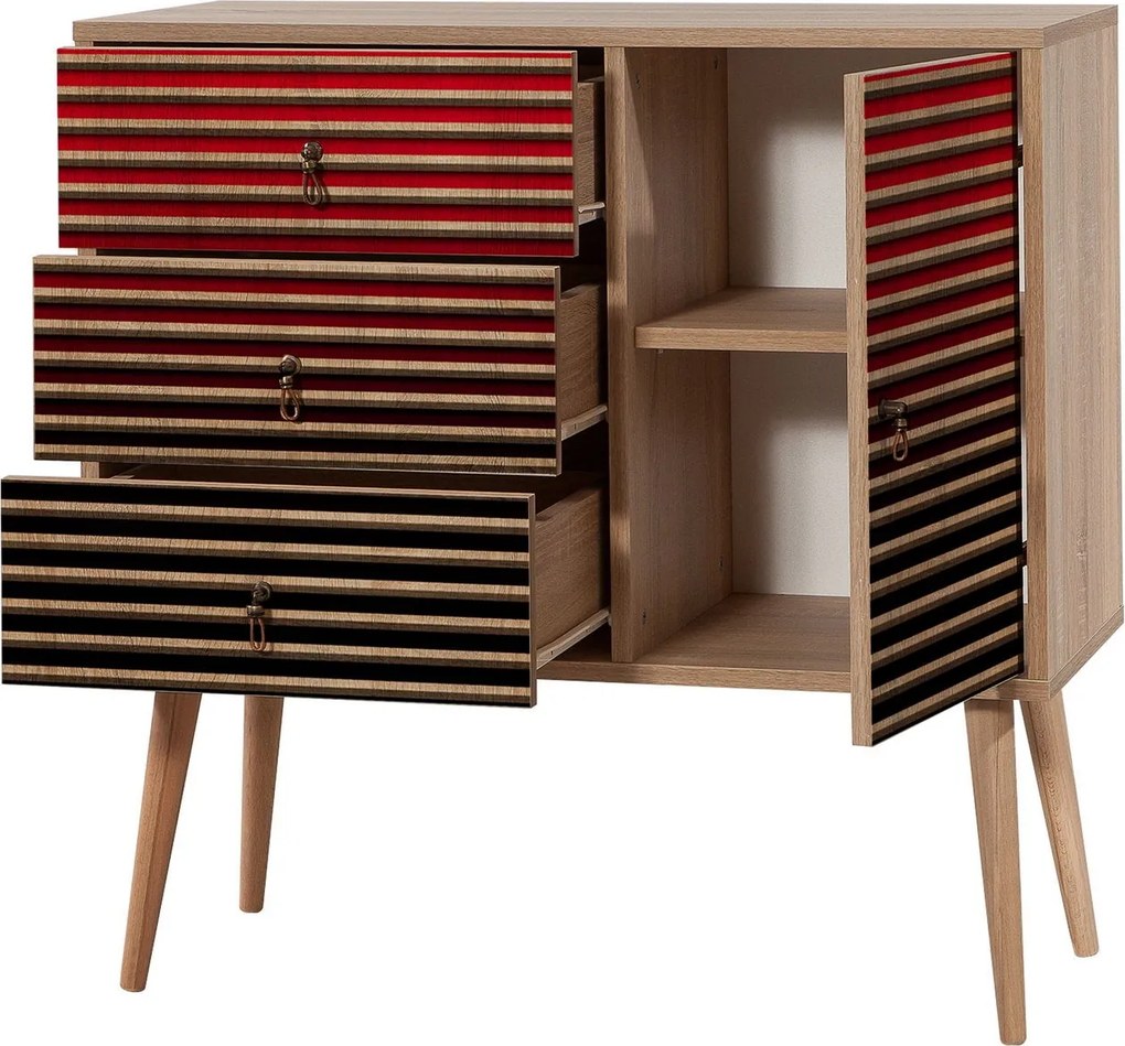Cômoda Verybox – Carvalho Sonoma – 90x90x40 cm