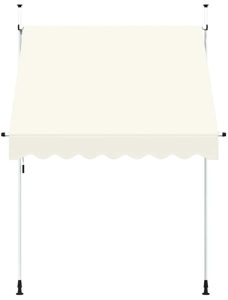 Toldo retrátil manual 200 cm creme