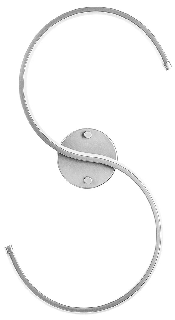 Candeeiro de Parede Es – Cromado – 25cm x 56cm x 5cm