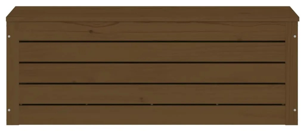 Caixa de arrumação 89x36,5x33 cm pinho maciço castanho mel
