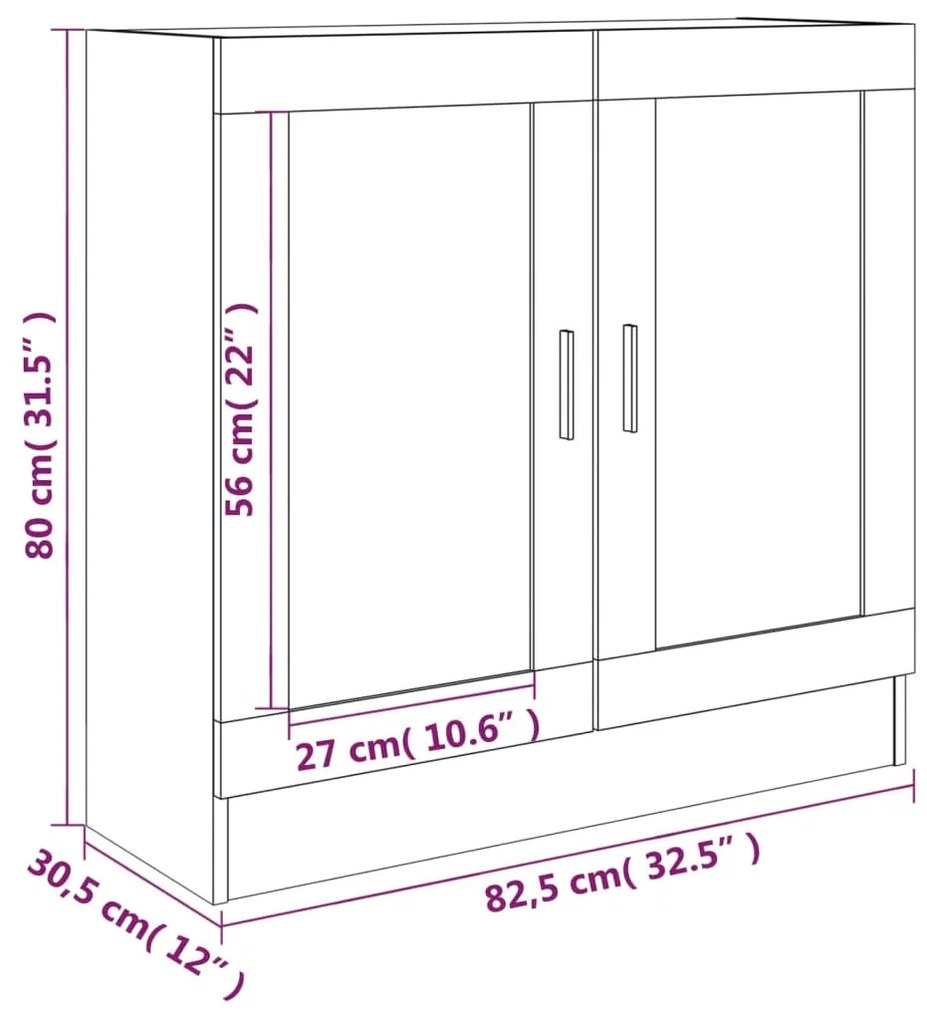 Vitrine Real de 80cm - Madeira Rústica - Design Moderno