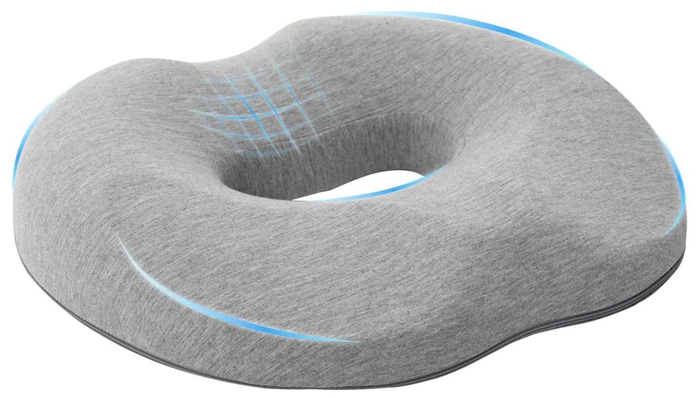 vidaXL Almofada assento Cinzento-claro 42 x 36,5 x 8 cm Algodão