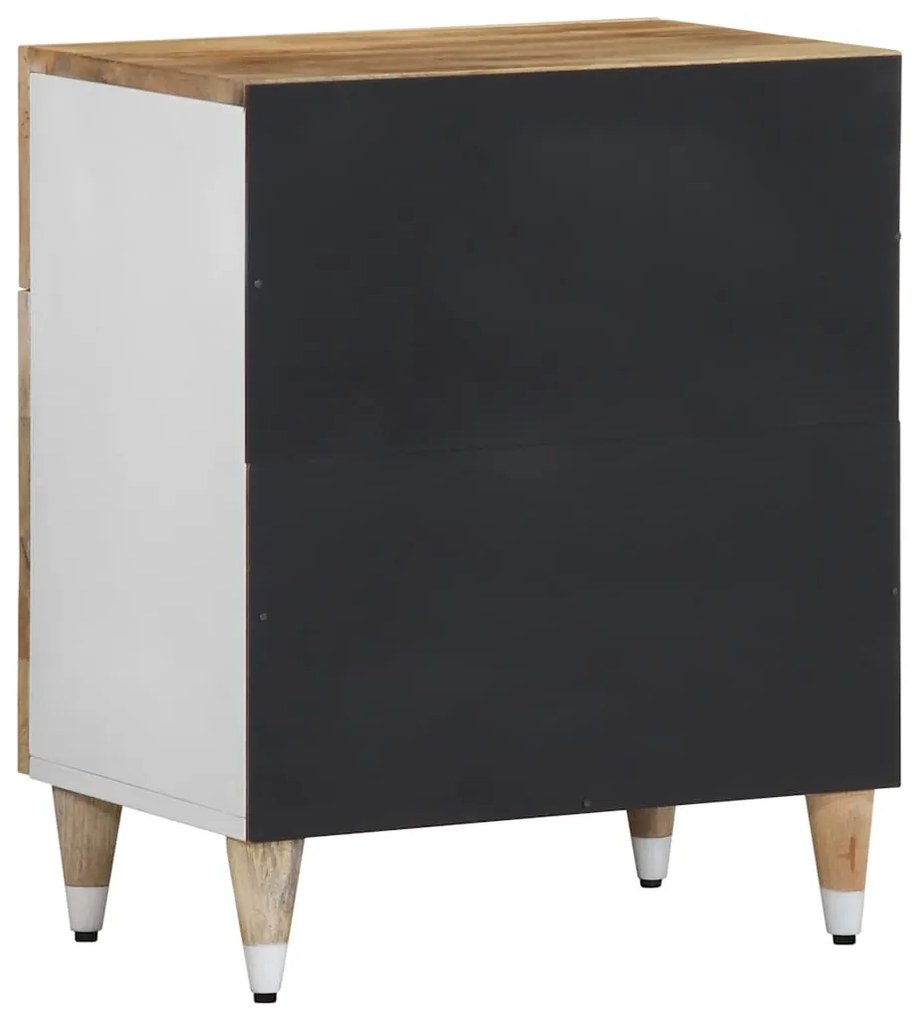 Mesa de cabeceira 50x33x60 cm madeira de mangueira maciça
