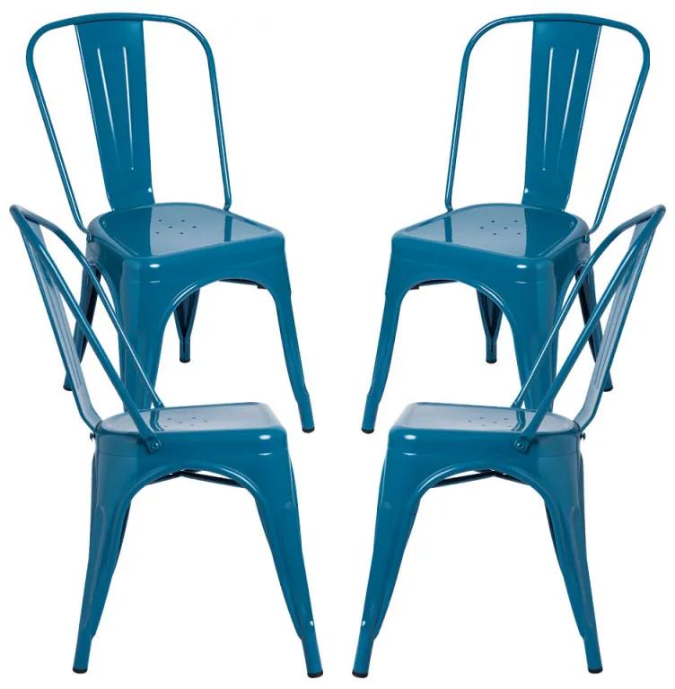 Pack 4 Cadeiras Torix - Verde-azulado