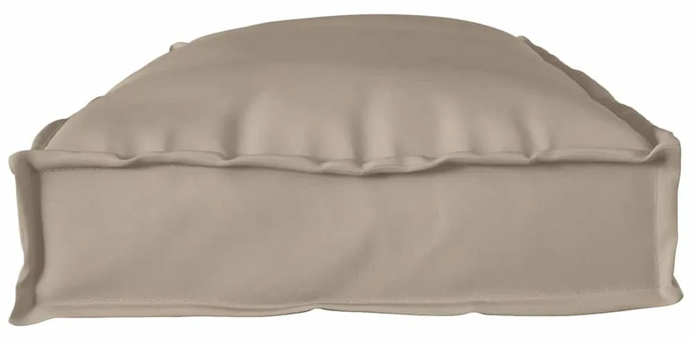 Almofadas de Palete para Banco 2 pcs Taupe 100x40x8 cm Tecido Oxford