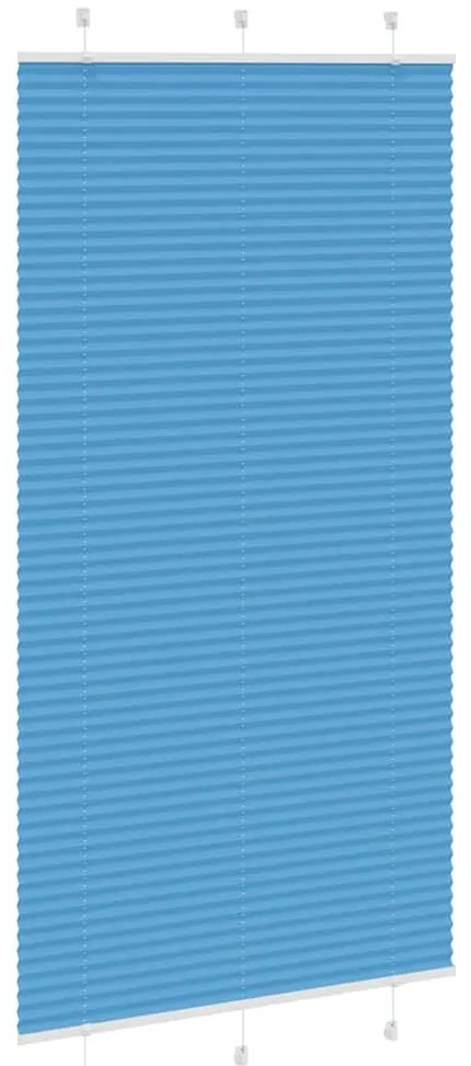 Azul Plissada Cega 110x200 cm Largura Tecido 109,4cm Poliéster